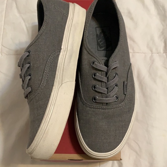 Vans Authentic Pewter/Marshmallow Men’s 6 Women’s 7.5 - Picture 2 of 3